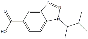 1-(3-methylbutan-2-yl)-1H-1,2,3-benzotriazole-5-carboxylic acid Struktur