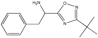 1-(3-tert-butyl-1,2,4-oxadiazol-5-yl)-2-phenylethan-1-amine Struktur