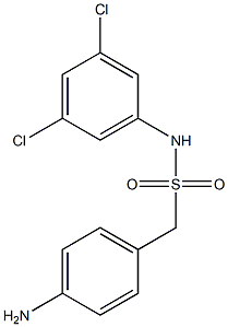 1-(4-aminophenyl)-N-(3,5-dichlorophenyl)methanesulfonamide Struktur