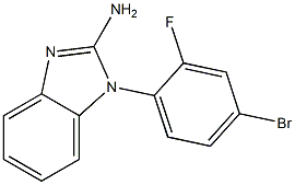 1-(4-bromo-2-fluorophenyl)-1H-1,3-benzodiazol-2-amine Struktur