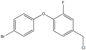 1-(4-bromophenoxy)-4-(chloromethyl)-2-fluorobenzene Struktur