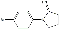 1-(4-bromophenyl)pyrrolidin-2-imine Struktur