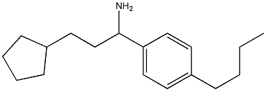 1-(4-butylphenyl)-3-cyclopentylpropan-1-amine Struktur