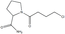 1-(4-chlorobutanoyl)pyrrolidine-2-carboxamide Struktur