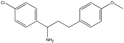 1-(4-chlorophenyl)-3-(4-methoxyphenyl)propan-1-amine Struktur