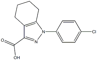 1-(4-chlorophenyl)-4,5,6,7-tetrahydro-1H-indazole-3-carboxylic acid Struktur