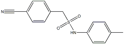 1-(4-cyanophenyl)-N-(4-methylphenyl)methanesulfonamide Struktur