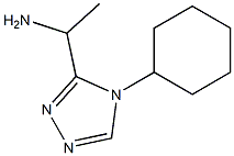 1-(4-cyclohexyl-4H-1,2,4-triazol-3-yl)ethanamine Struktur