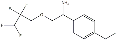 1-(4-ethylphenyl)-2-(2,2,3,3-tetrafluoropropoxy)ethan-1-amine Struktur