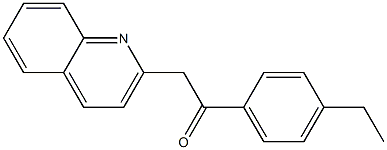 1-(4-ethylphenyl)-2-(quinolin-2-yl)ethan-1-one Struktur