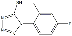 1-(4-fluoro-2-methylphenyl)-1H-1,2,3,4-tetrazole-5-thiol Struktur