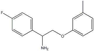 1-(4-fluorophenyl)-2-(3-methylphenoxy)ethanamine Struktur