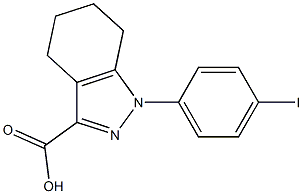 1-(4-iodophenyl)-4,5,6,7-tetrahydro-1H-indazole-3-carboxylic acid Struktur