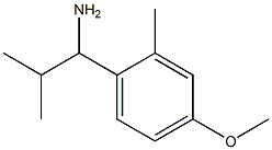 1-(4-methoxy-2-methylphenyl)-2-methylpropan-1-amine Struktur