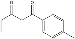 1-(4-methylphenyl)pentane-1,3-dione Struktur