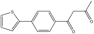 1-(4-thien-2-ylphenyl)butane-1,3-dione Struktur