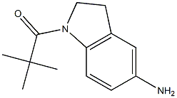 1-(5-amino-2,3-dihydro-1H-indol-1-yl)-2,2-dimethylpropan-1-one Struktur