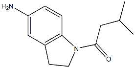 1-(5-amino-2,3-dihydro-1H-indol-1-yl)-3-methylbutan-1-one Struktur