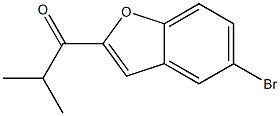 1-(5-bromo-1-benzofuran-2-yl)-2-methylpropan-1-one Struktur