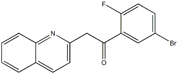 1-(5-bromo-2-fluorophenyl)-2-(quinolin-2-yl)ethan-1-one Struktur