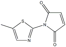 1-(5-methyl-1,3-thiazol-2-yl)-2,5-dihydro-1H-pyrrole-2,5-dione Struktur