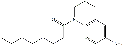 1-(6-amino-1,2,3,4-tetrahydroquinolin-1-yl)octan-1-one Struktur