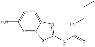 1-(6-amino-1,3-benzothiazol-2-yl)-3-propylurea Struktur