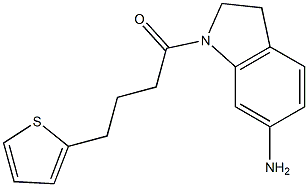 1-(6-amino-2,3-dihydro-1H-indol-1-yl)-4-(thiophen-2-yl)butan-1-one Struktur