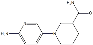 1-(6-aminopyridin-3-yl)piperidine-3-carboxamide Struktur