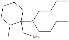 1-(aminomethyl)-N,N-dibutyl-2-methylcyclohexan-1-amine Struktur