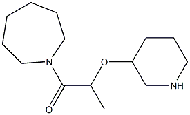 1-(azepan-1-yl)-2-(piperidin-3-yloxy)propan-1-one Struktur