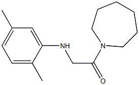 1-(azepan-1-yl)-2-[(2,5-dimethylphenyl)amino]ethan-1-one Struktur