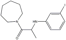 1-(azepan-1-yl)-2-[(3-iodophenyl)amino]propan-1-one Struktur