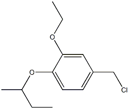 1-(butan-2-yloxy)-4-(chloromethyl)-2-ethoxybenzene Struktur