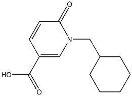 1-(cyclohexylmethyl)-6-oxo-1,6-dihydropyridine-3-carboxylic acid Struktur