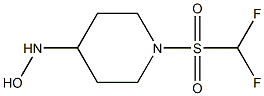 1-(difluoromethane)sulfonylpiperidine-4-hydroxylamine Struktur