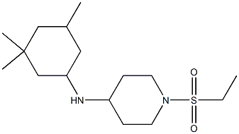 1-(ethanesulfonyl)-N-(3,3,5-trimethylcyclohexyl)piperidin-4-amine Struktur