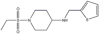 1-(ethanesulfonyl)-N-(thiophen-2-ylmethyl)piperidin-4-amine Struktur