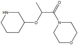 1-(morpholin-4-yl)-2-(piperidin-3-yloxy)propan-1-one Struktur