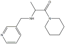 1-(piperidin-1-yl)-2-[(pyridin-3-ylmethyl)amino]propan-1-one Struktur