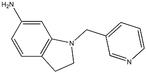 1-(pyridin-3-ylmethyl)-2,3-dihydro-1H-indol-6-amine Struktur