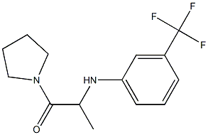 1-(pyrrolidin-1-yl)-2-{[3-(trifluoromethyl)phenyl]amino}propan-1-one Struktur