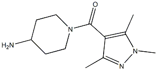 1-[(1,3,5-trimethyl-1H-pyrazol-4-yl)carbonyl]piperidin-4-amine Struktur