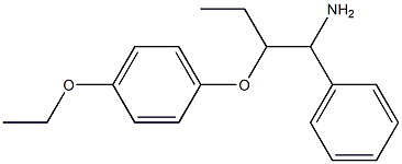 1-[(1-amino-1-phenylbutan-2-yl)oxy]-4-ethoxybenzene Struktur