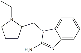 1-[(1-ethylpyrrolidin-2-yl)methyl]-1H-1,3-benzodiazol-2-amine Struktur