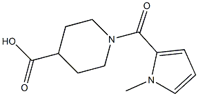 1-[(1-methyl-1H-pyrrol-2-yl)carbonyl]piperidine-4-carboxylic acid Struktur