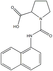 1-[(1-naphthylamino)carbonyl]pyrrolidine-2-carboxylic acid Struktur