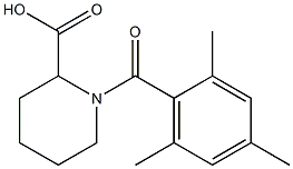 1-[(2,4,6-trimethylphenyl)carbonyl]piperidine-2-carboxylic acid Struktur