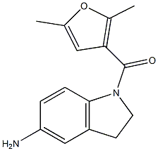 1-[(2,5-dimethylfuran-3-yl)carbonyl]-2,3-dihydro-1H-indol-5-amine Struktur