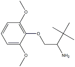 1-[(2,6-dimethoxyphenoxy)methyl]-2,2-dimethylpropylamine Struktur